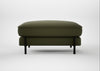 Tortona Footstool Smart Cotton Linen Myrtle