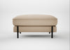 Tortona Footstool Smart Cotton Linen Rice