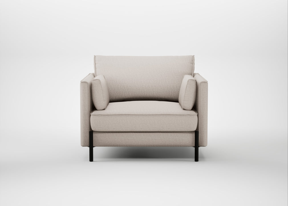 Tortona Armchair Capelo Linen-Cotton Sesame