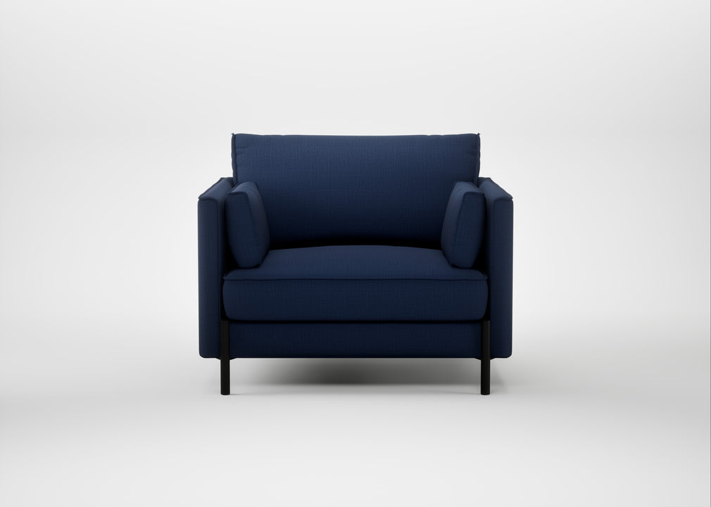 Tortona Armchair Smart Cotton Linen Indigo