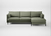 Tortona Right Hand Facing Corner Chaise Capelo Linen-Cotton Sage