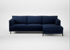 Tortona Right Hand Facing Corner Chaise Smart Cotton Linen Indigo
