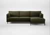 Tortona Right Hand Facing Corner Chaise Smart Cotton Linen Myrtle