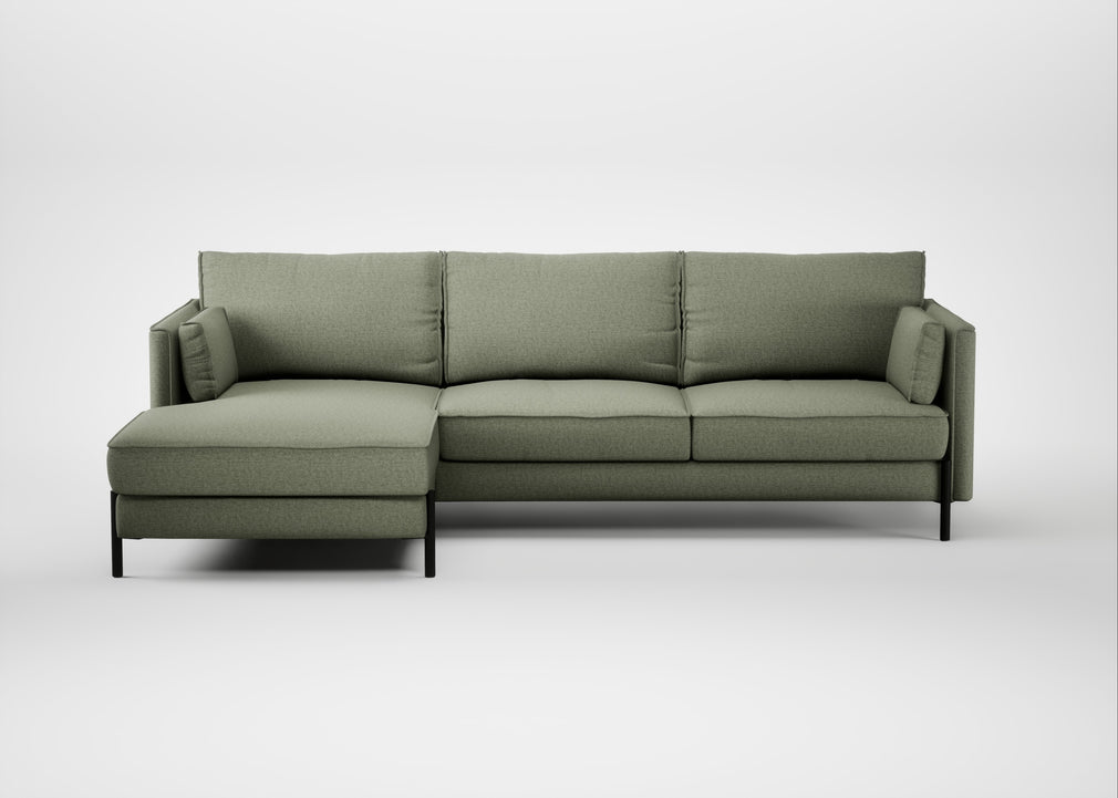 Tortona Left Hand Facing Corner Chaise Capelo Linen-Cotton Sage