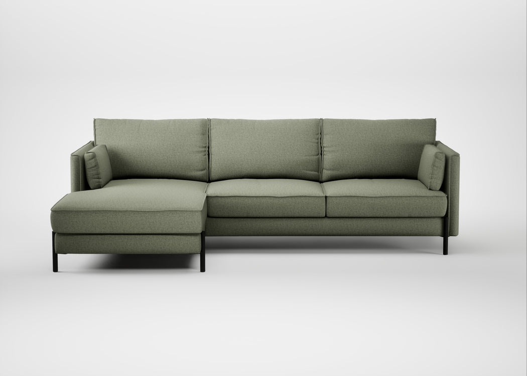 Tortona Left Hand Facing Corner Chaise Capelo Linen-Cotton Sage