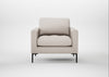 Eton Armchair Capelo Linen-Cotton Sesame / Black