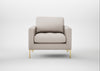 Eton Armchair Capelo Linen-Cotton Sesame / Brass