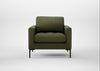 Eton Armchair Smart Cotton Linen Myrtle / Black