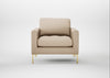 Eton Armchair Smart Cotton Linen Myrtle / Brass
