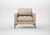 Eton Armchair Smart Cotton Linen Rice / Black