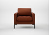 Eton Armchair Smart Cotton Linen Rust / Black