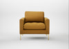 Eton Armchair Smart Cotton Linen Rust / Brass