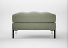 Eton Footstool Capelo Linen-Cotton Sage / Black