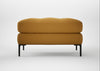 Eton Footstool Smart Cotton Linen Sahara / Black