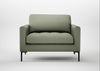 Eton Loveseat Capelo Linen-Cotton Sage / Black