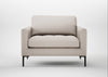 Eton Loveseat Capelo Linen-Cotton Sesame / Black