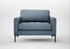 Eton Loveseat Smart Cotton Linen Celestial / Black