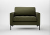 Eton Loveseat Smart Cotton Linen Myrtle / Black