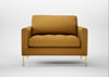 Eton Loveseat Smart Cotton Linen Sahara / Brass
