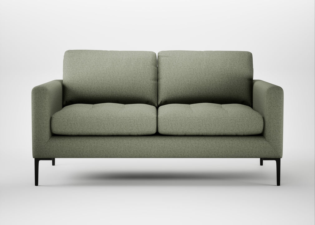 Eton 2 Seater Sofa Capelo Linen-Cotton Sage / Black