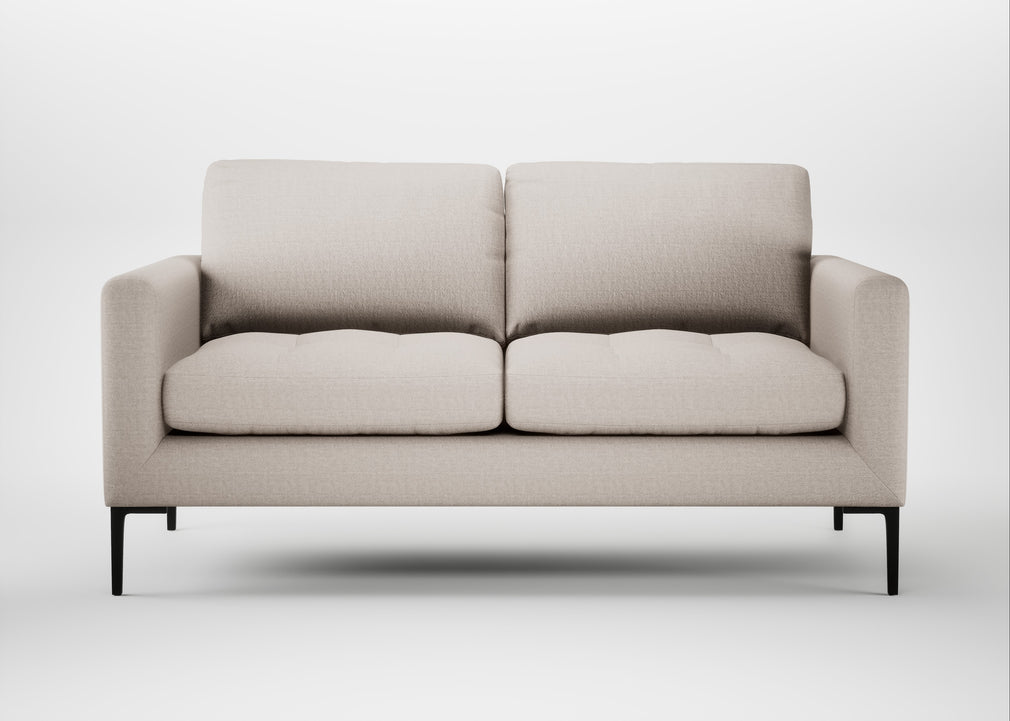 Eton 2 Seater Sofa Capelo Linen-Cotton Sesame / Black