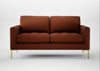 Eton 2 Seater Sofa Smart Cotton Linen Rice / Brass