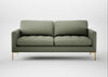 Eton 3 Seater Sofa Capelo Linen-Cotton Sage / Brass
