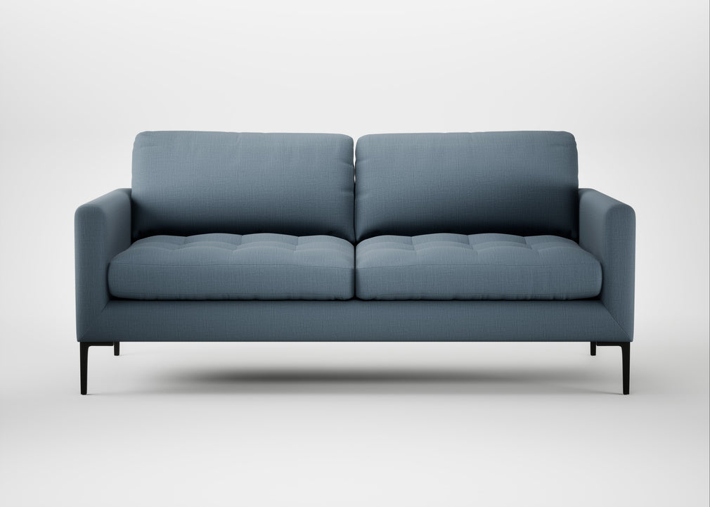 Eton 3 Seater Sofa Smart Cotton Linen Celestial / Black