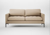 Eton 3 Seater Sofa Smart Cotton Linen Rice / Black
