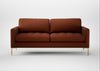 Eton 3 Seater Sofa Smart Cotton Linen Rice / Brass