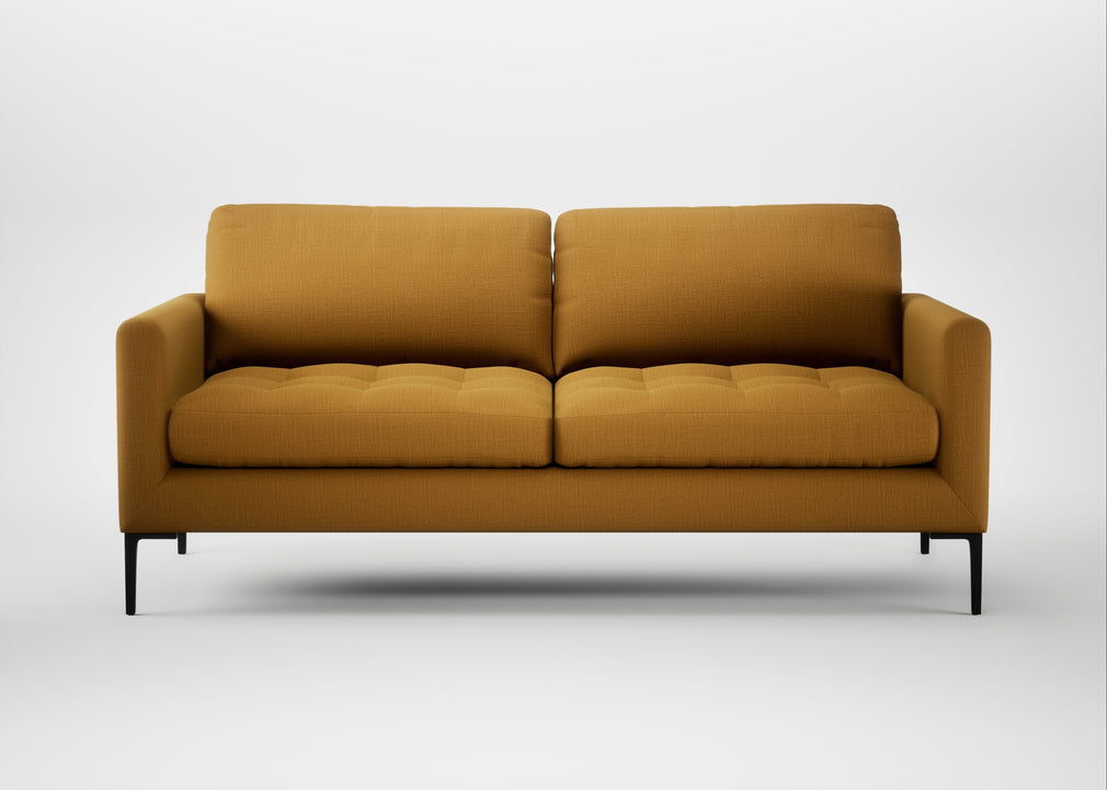 Eton 3 Seater Sofa Smart Cotton Linen Sahara / Black