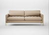 Eton 4 Seater Sofa Smart Cotton Linen Myrtle / Brass