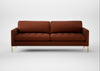 Eton 4 Seater Sofa Smart Cotton Linen Rice / Brass