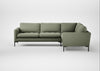 Eton Right Hand Facing Corner Sofa Capelo Linen-Cotton Sage / Black