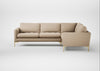 Eton Right Hand Facing Corner Sofa Smart Cotton Linen Rice / Brass