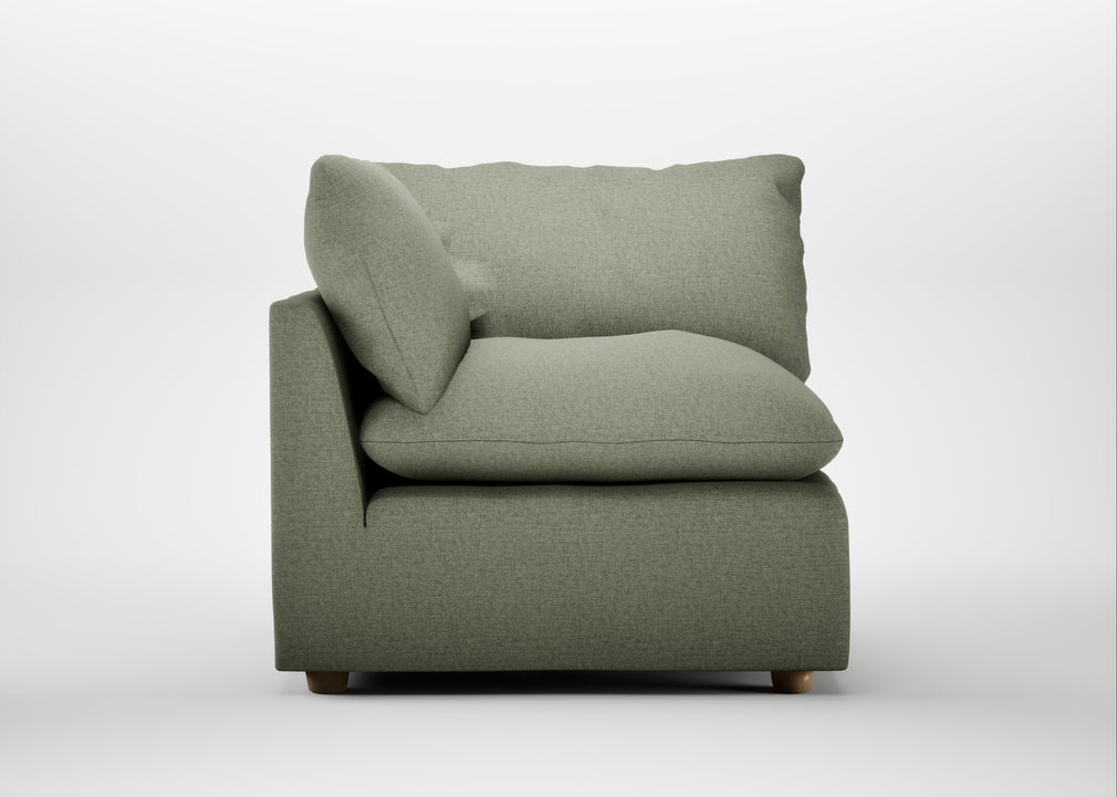 Astrid Corner Unit Capelo Linen-Cotton Sage / Natural Beech