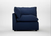 Astrid Corner Unit Smart Cotton Linen Indigo / Walnut Stained Beech