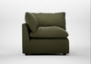 Astrid Corner Unit Smart Cotton Linen Myrtle / Walnut Stained Beech