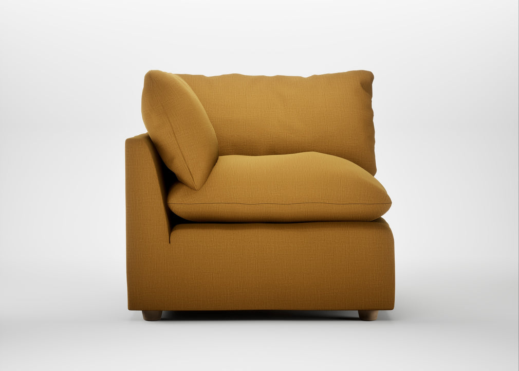 Astrid Corner Unit Smart Cotton Linen Sahara / Natural Beech