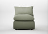 Astrid Single Unit Capelo Linen-Cotton Sage / Walnut Stained Beech