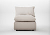 Astrid Single Unit Capelo Linen-Cotton Sesame / Walnut Stained Beech