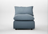 Astrid Single Unit Smart Cotton Linen Celestial / Walnut Stained Beech