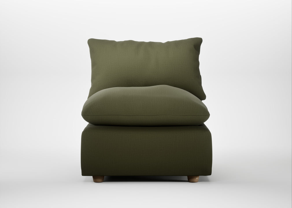 Astrid Single Unit Smart Cotton Linen Myrtle / Natural Beech