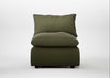 Astrid Single Unit Smart Cotton Linen Myrtle / Walnut Stained Beech