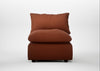 Astrid Single Unit Smart Cotton Linen Rust / Walnut Stained Beech