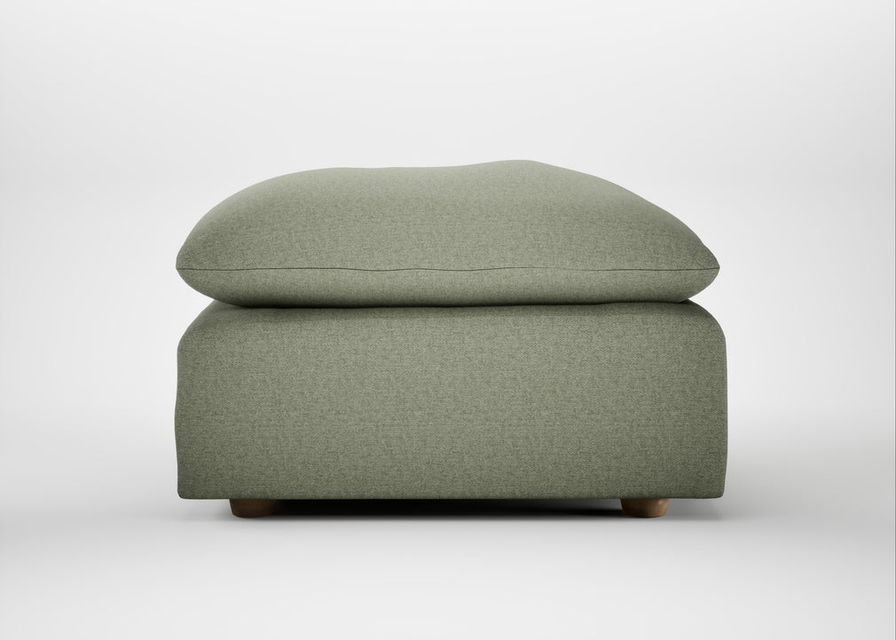 Astrid Ottoman Capelo Linen-Cotton Sage / Natural Beech