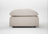 Astrid Ottoman Capelo Linen-Cotton Sesame / Walnut Stained Beech