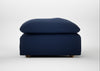 Astrid Ottoman Smart Cotton Linen Indigo / Natural Beech