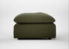 Astrid Ottoman Smart Cotton Linen Myrtle / Walnut Stained Beech