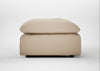 Astrid Ottoman Smart Cotton Linen Rice / Walnut Stained Beech